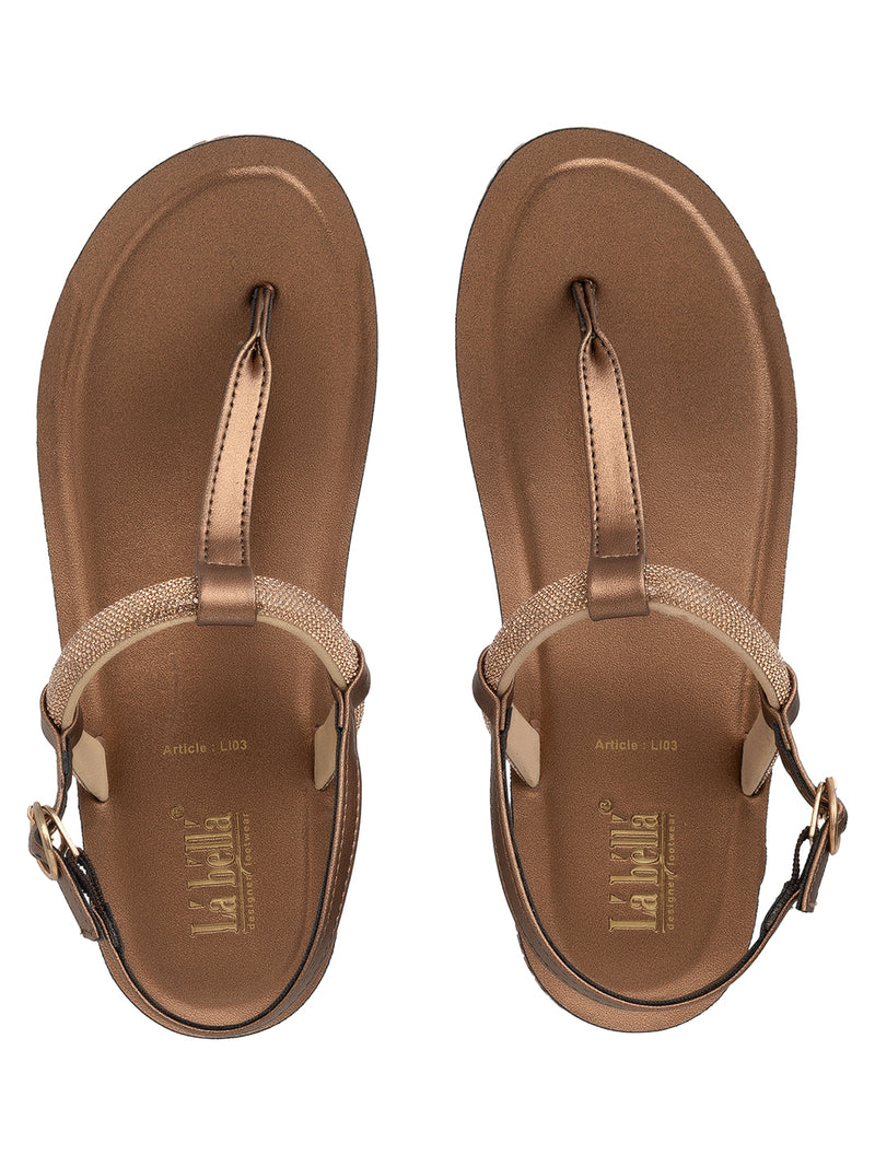 La Bella Women's Slip-On Slipper COPPER (LI03_COPPER)