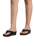 La Bella Women's Slip-On Slipper BLACK (LJ10_BLACK)