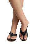La Bella Women's Slip-On Slipper BLACK (LJ10_BLACK)