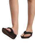 La Bella Women's Slip-On Slipper BLACK (LJ10_BLACK)