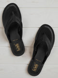 La Bella Women's Slip-On Slipper BLACK (LJ10_BLACK)