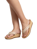 La Bella Women's Slip-On Slipper GOLD (LJ10_GOLD)