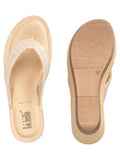 La Bella Women's Slip-On Slipper GOLD (LJ10_GOLD)