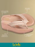 La Bella Women's Slip-On Slipper PEACH (LJ10_PEACH)