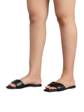 La Bella Women's Slip-On Slipper BLACK (LP01_BLACK)