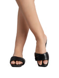 La Bella Women's Slip-On Slipper BLACK (LP01_BLACK)