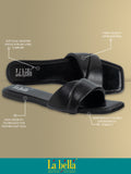 La Bella Women's Slip-On Slipper BLACK (LP01_BLACK)