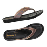Inblu Women Antique V Shape Slipper with Slip-on Closure (ME03_ANTIQUE)