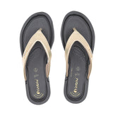 Inblu Women Gold V Shape Slipper with Slip-on Closure (ME03_GOLDEN)