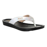 Inblu Women Silver V Shape Slipper with Slip-on Closure (ME03_SILVER)