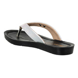 Inblu Women Silver V Shape Slipper with Slip-on Closure (ME03_SILVER)
