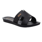 Inblu Women Black Mule Open Toe Flat Sandal (ME08_BLACK)