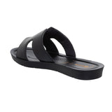 Inblu Women Black Mule Open Toe Flat Sandal (ME08_BLACK)