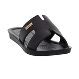 Inblu Women Black Mule Open Toe Flat Sandal (ME08_BLACK)