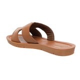 Inblu Women Tan Mule Open Toe Flat Sandal (ME08_TAN)