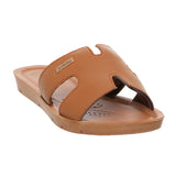Inblu Women Tan Mule Open Toe Flat Sandal (ME08_TAN)