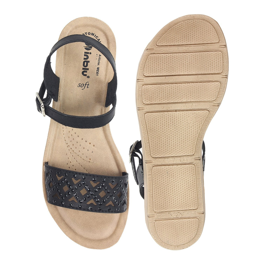 Inblu Women Sandals #ME61 - BLACK