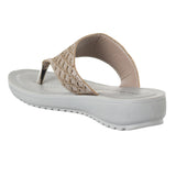 Inblu Women Grey Thong Style Flat Sandal with Laser Cut Upper Styling & Slip-on Closure (MF45_GREY)