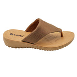 Inblu Women Copper Thong Style Slip-On Sandal with Textured Upper (MF47_COPPER)