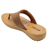 Inblu Women Copper Thong Style Slip-On Sandal with Textured Upper (MF47_COPPER)
