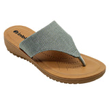 Inblu Women Grey Thong Style Slip-On Sandal with Textured Upper (MF47_GREY)