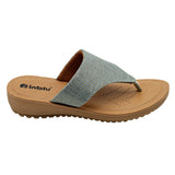 Inblu Women Grey Thong Style Slip-On Sandal with Textured Upper (MF47_GREY)