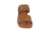 Inblu Women Tan Block Heel Sandal with Buckle Styling (MS19_TAN)