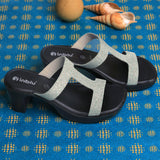 Inblu Women Copper Embelished Block Heel Sandal (MS24_COPPER)