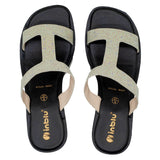 Inblu Women Copper Embelished Block Heel Sandal (MS24_COPPER)