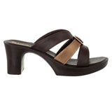 Inblu Women Copper Mule Style Block Heel Sandal with Slip-on Closure (MS27_COPPER)