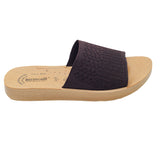 Aerowalk Women Brown Slide Style Sandal with Knitted Upper (MZ04_BROWN)