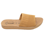 Aerowalk Women Beige Slide Style Sandal with Knitted Upper (MZ04_BEIGE)