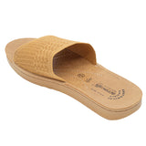 Aerowalk Women Beige Slide Style Sandal with Knitted Upper (MZ04_BEIGE)