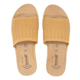 Aerowalk Women Beige Slide Style Sandal with Knitted Upper (MZ04_BEIGE)