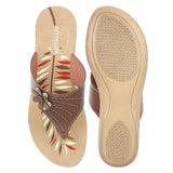 Aerowalk Women Slipper #NB37 - BROWN