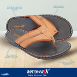 Aerowalk Men Tan Thong Style Sandal (NT77_TAN)