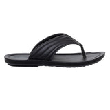 Aerowalk Men Black Thong Style Flip-Flop with Textured Upper (NV08_BLACK)
