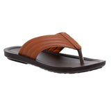 Aerowalk Men Tan Thong Style Flip-Flop with Textured Upper (NV08_TAN)