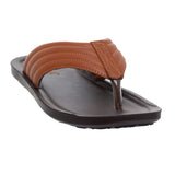 Aerowalk Men Tan Thong Style Flip-Flop with Textured Upper (NV08_TAN)