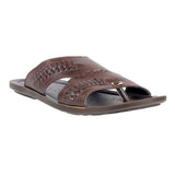 Aerowalk Men Brown Slip-On Sandal (NV21_BROWN)