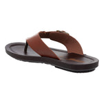 Aerowalk Men Tan V-Shape Sandal with Buckle Styling (NV22_TAN)