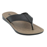 Aerowalk Men Black Thong Style Sandal (NX33_BLACK)