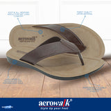 Aerowalk Men Brown Thong Style Sandal (NX33_BROWN)