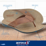 Aerowalk Men Tan Thong Style Sandal (NX33_TAN)