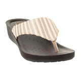 Inblu Women Striped Beige Thong Sandal (PP42_BEIGE)