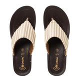 Inblu Women Striped Beige Thong Sandal (PP42_BEIGE)