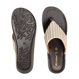 Inblu Women Striped Beige Thong Sandal (PP42_BEIGE)