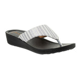 Inblu Women Striped Grey Thong Sandal (PP42_GREY)
