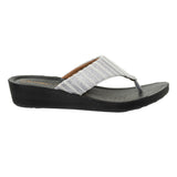 Inblu Women Striped Grey Thong Sandal (PP42_GREY)