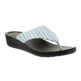 Inblu Women Striped Sky Blue Thong Sandal (PP42_SKY BLUE)